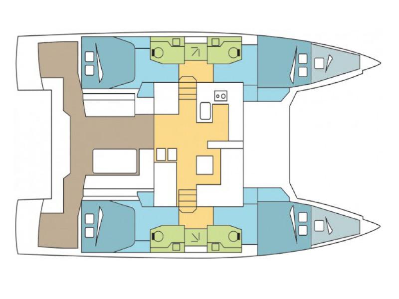 Book yachts online - catamaran - Nautitech 46 Fly - Calypso - rent