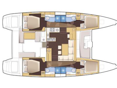 Book yachts online - catamaran - Lagoon 450  Flybridge - Marla - rent