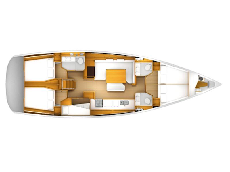 Book yachts online - sailboat - Sun Odyssey 519 - Unique I - rent