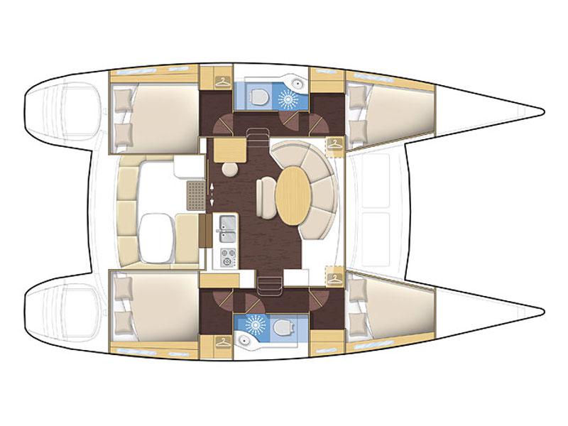 Book yachts online - catamaran - Lagoon 380(Sunday Charter start) - Mahi Mahi - rent