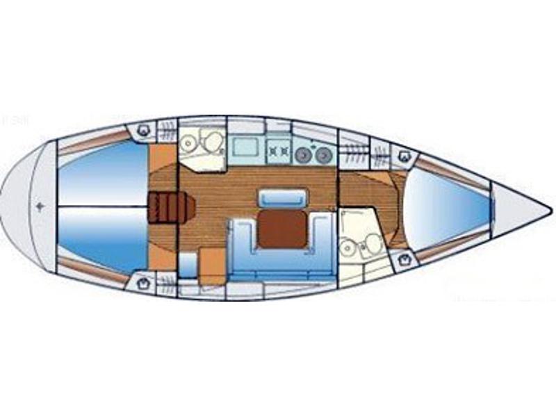 Book yachts online - sailboat - Bavaria 38 - Siesta - rent