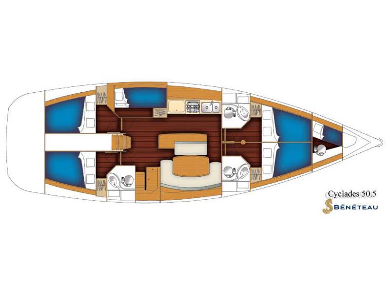 Book yachts online - sailboat - Beneteau 50 - Tetina - rent