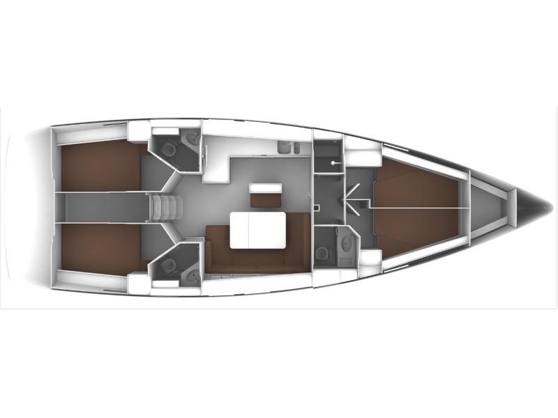 Book yachts online - sailboat - Bavaria Cruiser 46 - First Step - rent