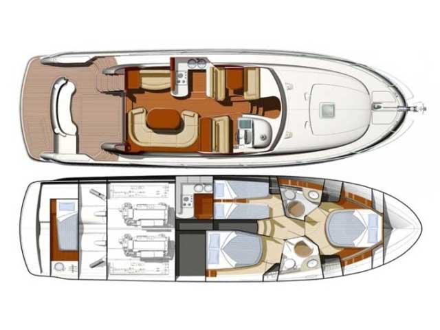 Book yachts online - motorboat - Jeanneau Prestige 46 Fly - Day Dreamer  - rent