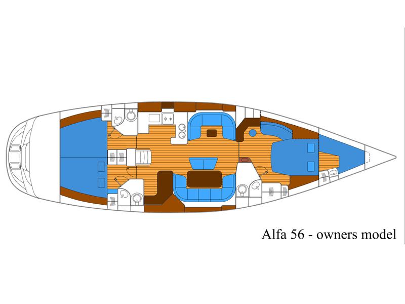 Book yachts online - sailboat - Alfa 56 - Aiolis - rent