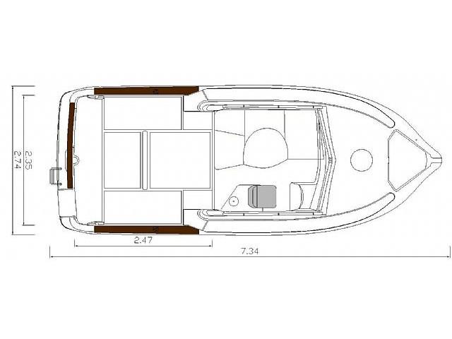Book yachts online - motorboat - Ocqueteau Timonier 715 - Timonier 715 - rent