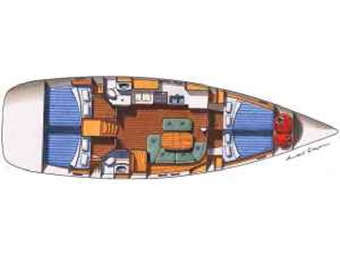 Book yachts online - sailboat - Cantieri Grillo Flush Dekk 44 - Ciao Vento - rent