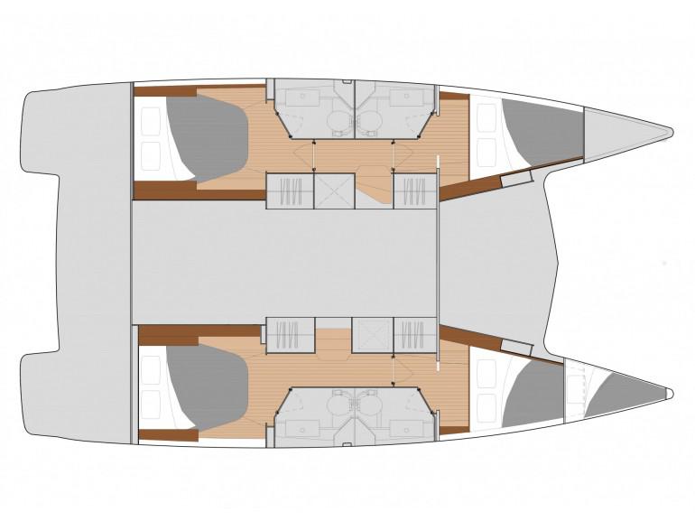 Book yachts online - catamaran - Isla 40 (A/C &amp; Watermaker &amp; Generator - 4+1 Cabins/4 Heads) - Anasa - rent