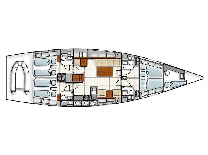 Book yachts online - sailboat - Hanse 540e - APOLLONIS - rent