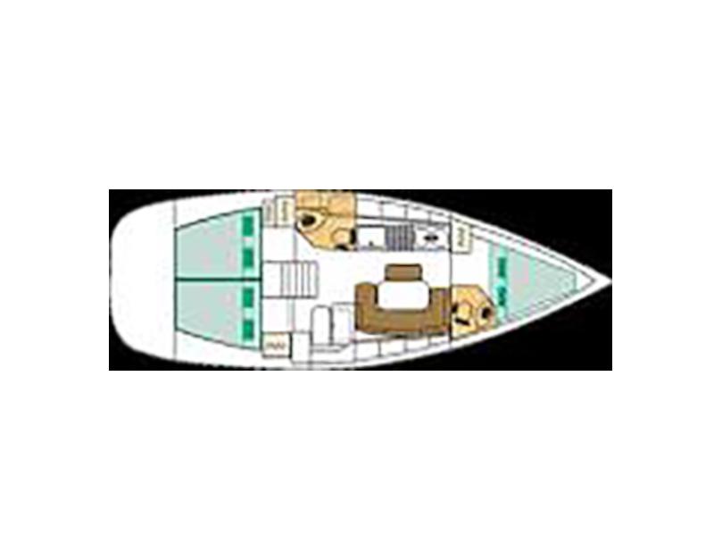 Book yachts online - sailboat - Beneteau Cyclades 39.3 - Helena - rent