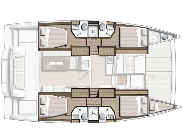 Book yachts online - catamaran - Bali 4.2 - ORSA 5 - A/C, Generator, Water maker - rent