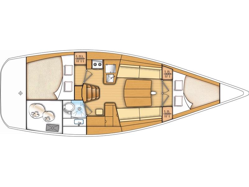 Book yachts online - sailboat - Beneteau First 35 - KALYPSO - rent