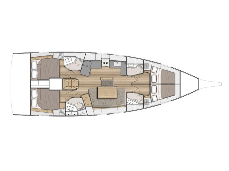 Book yachts online - sailboat - Oceanis 46.1 - Melissa - rent