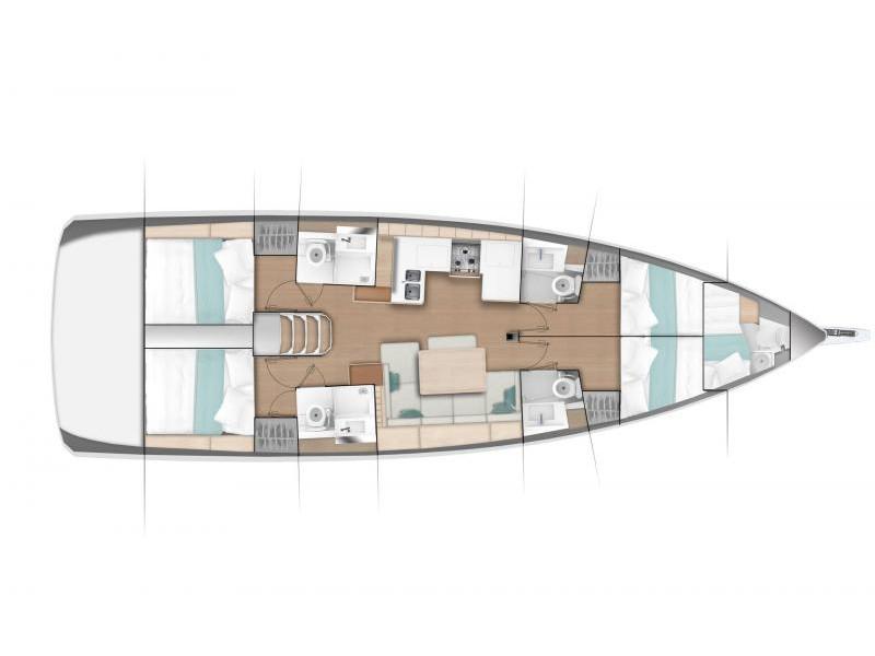 Book yachts online - sailboat - Sun Odyssey 490 - Derya - rent