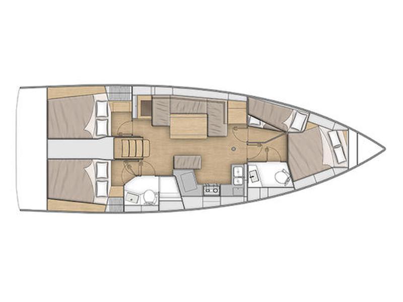 Book yachts online - sailboat - Oceanis 40.1 - KOS 40.8 - rent