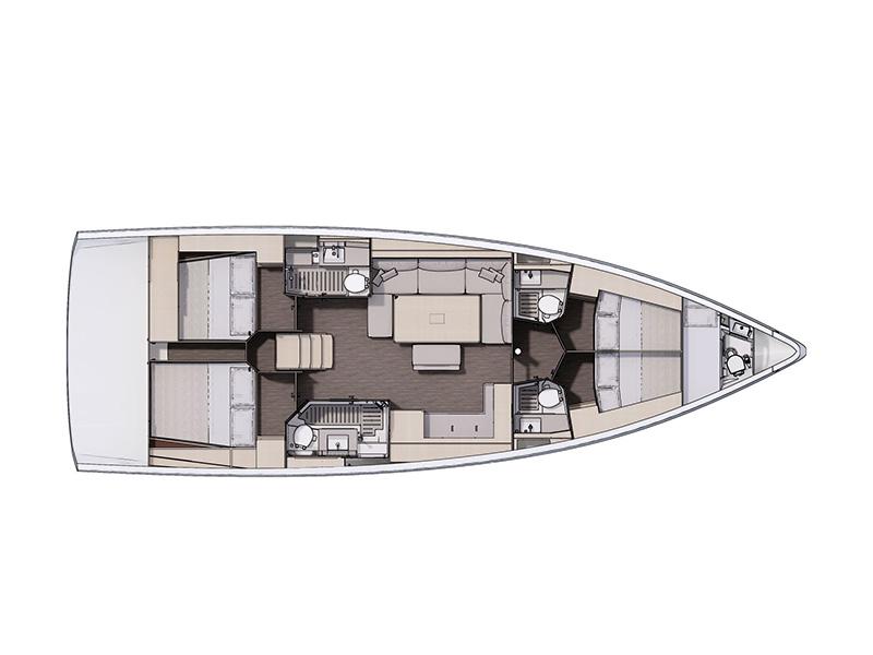 Book yachts online - sailboat - Dufour 470 GL - Alibaba - rent