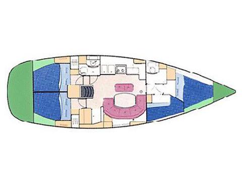 Book yachts online - sailboat - Oceanis 411-4 - Latitud 2 - rent