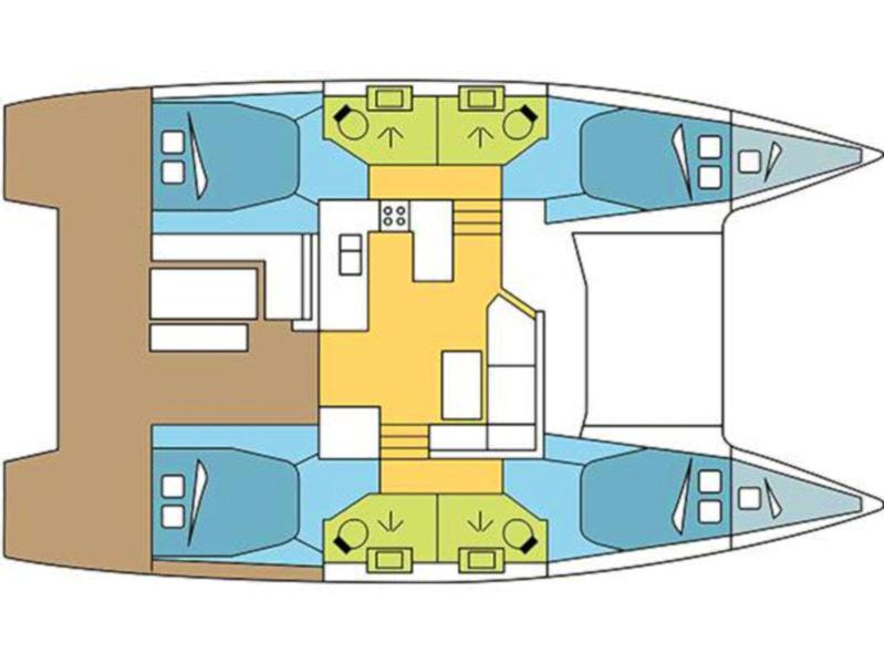 Book yachts online - catamaran - Astréa 42 - Shangri-La - rent
