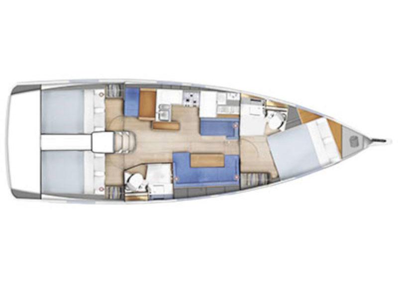 Book yachts online - sailboat - Sun Odyssey 410 - PRES- 410-21-CR - rent