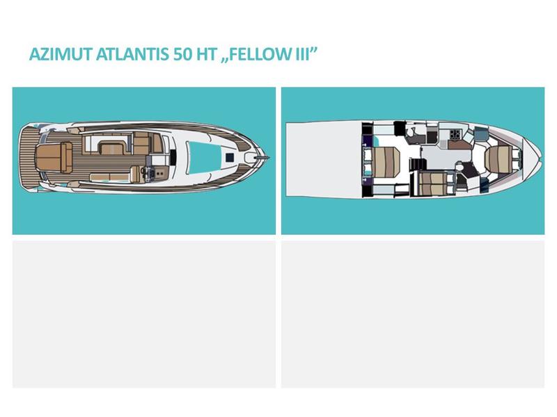 Book yachts online - motorboat - Azimut Atlantis 50 HT - Fellow III - rent