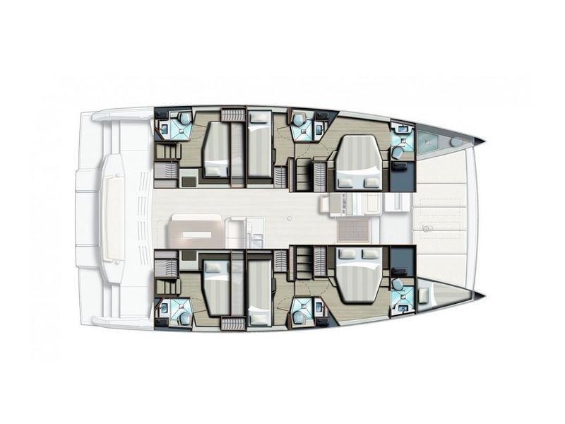 Book yachts online - catamaran - Bali 4.8 A/C &amp; GEN &amp; WM - ABOUT TIME - rent