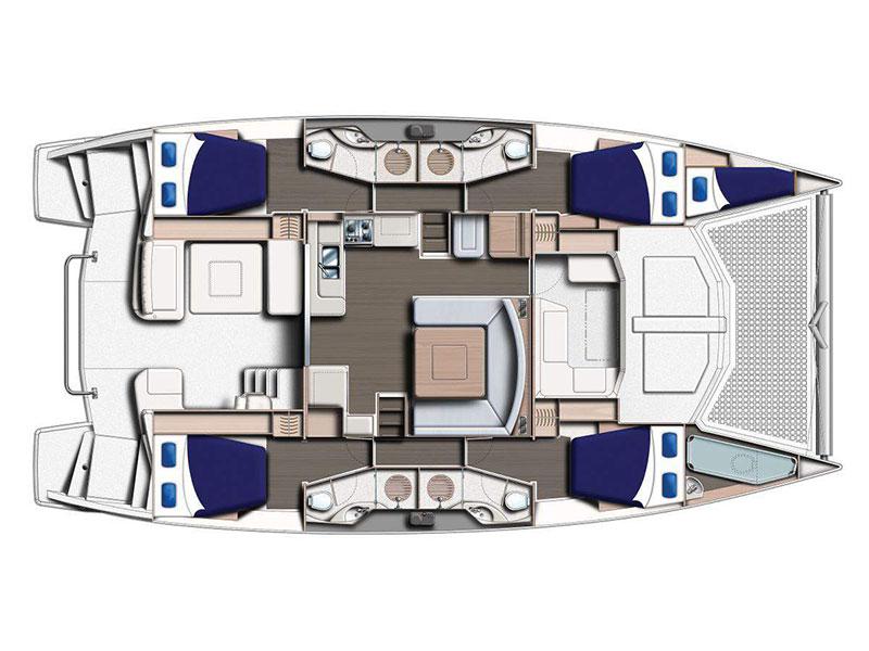 Book yachts online - catamaran - Moorings 4800 - Moorings 4800 (0) - rent