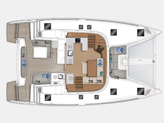 Book yachts online - catamaran - Lagoon 46 Flybridge - Seven Seas - rent