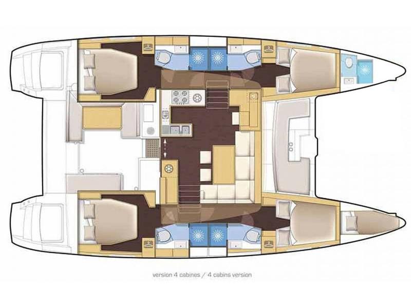Book yachts online - catamaran - Lagoon 46 - Varuna - rent