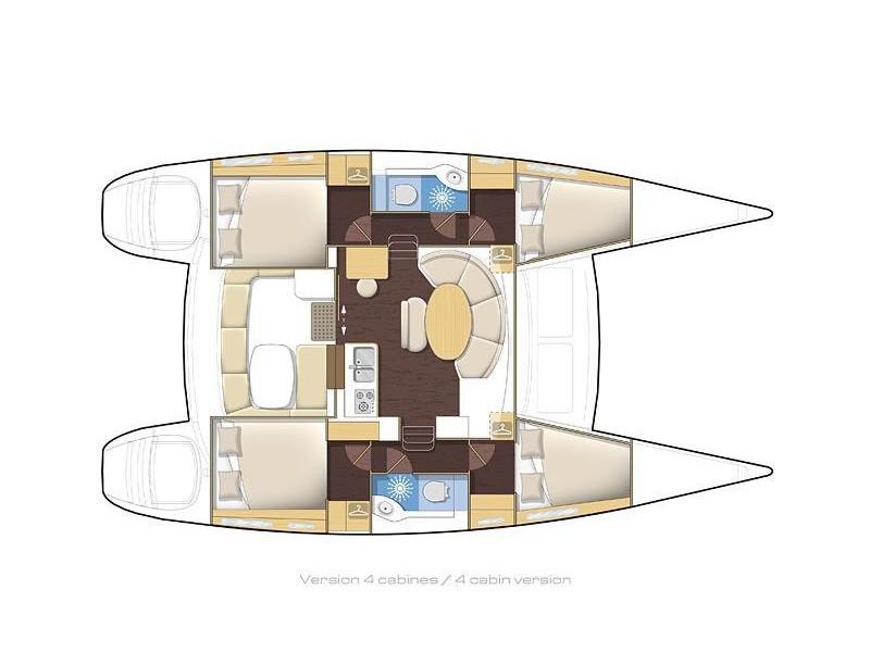 Book yachts online - catamaran - Lagoon 380 - Double Bubble - rent