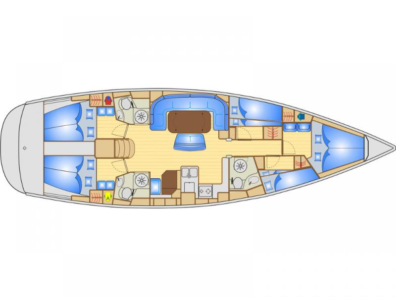 Book yachts online - sailboat - Bavaria 50 Cruiser - Aurora - rent