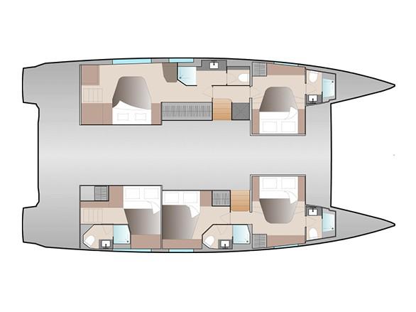 Book yachts online - catamaran - Aura 51 - Papa Charlie - A/C, Generator, Water maker - rent