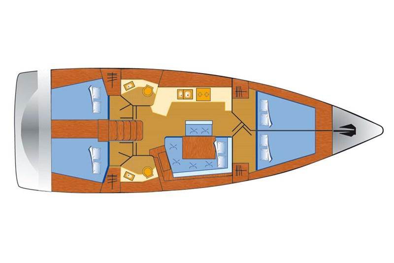Book yachts online - False - Oceanis 45 (4Cab) - Kiki - rent