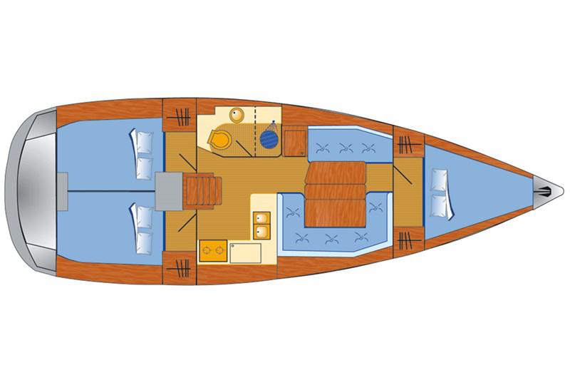 Book yachts online - False - Sun Odyssey 389 (3Cab) - Tequila Sunrise - rent