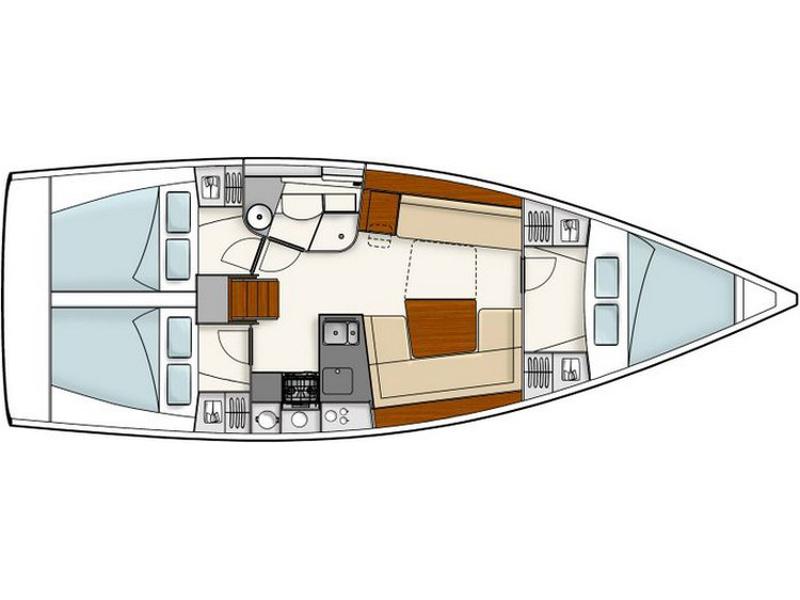 Book yachts online - sailboat - Hanse 385 - Riana - rent