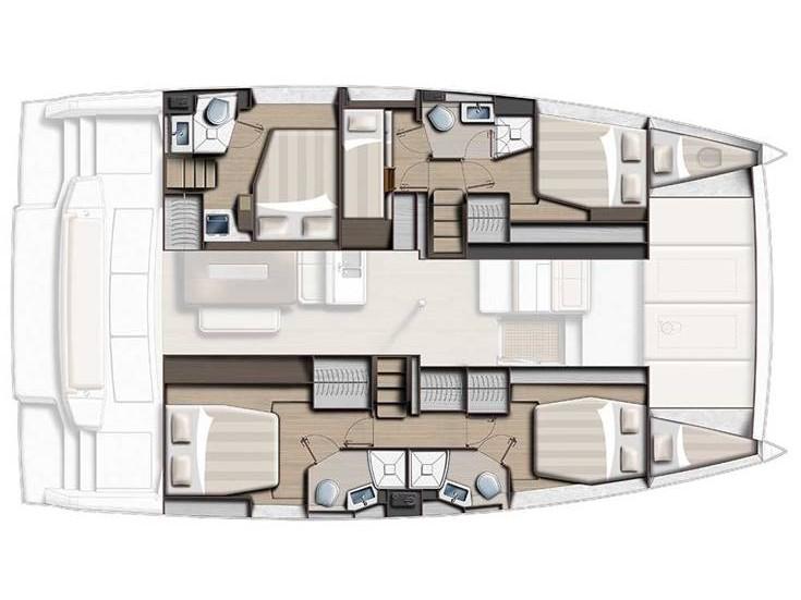 Book yachts online - catamaran - Bali 4.6 - ORSA 2- A/C, Generator, Water maker - rent