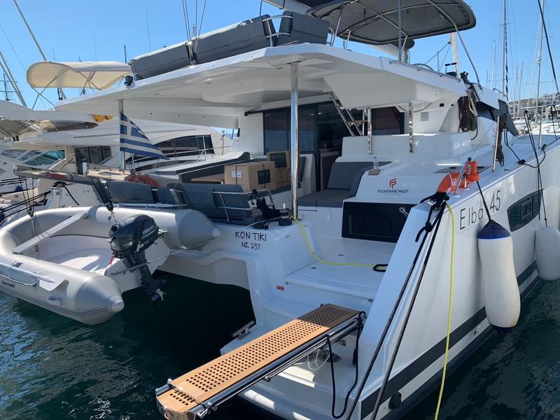 Book yachts online - catamaran - Fountain Pajot Elba 45 - Kon-tiki - rent