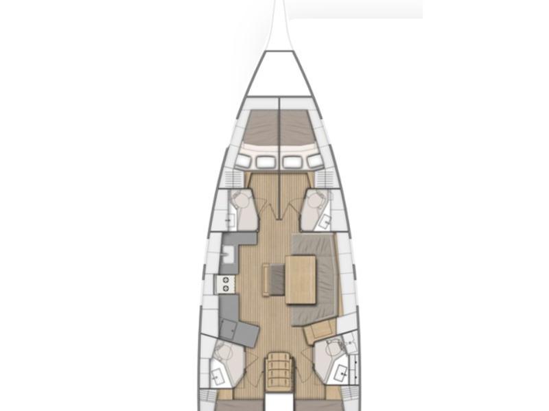 Book yachts online - sailboat - Oceanis 46.1 - 4 cabins - Thunderball - rent