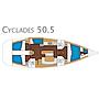 Book yachts online - sailboat - Cyclades 50.5 - Lady Kiki II - rent