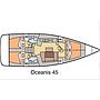 Book yachts online - sailboat - Oceanis 45 4 cabins - Party Hardy - rent