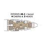 Book yachts online - sailboat - Oceanis 46.1 - owner version - BLACK JACK - rent