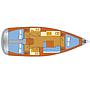 Book yachts online - sailboat - Dufour 382 Grand Large - 3 cab - Lotta - rent