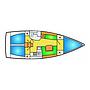 Book yachts online - sailboat - Hanse 385 - Happy Impuls - rent